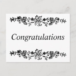 Cartão Postal De Festividades Parabéns