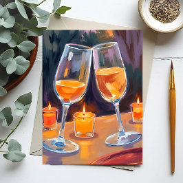 Cartão Postal De Festividades Parabéns Champanhe | Felicitações Comemorativas