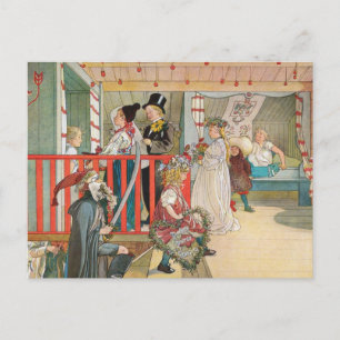 Cartão Postal De Festividades Parada de Natal das Crianças