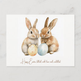 Cartão Postal De Festividades Parada de Páscoa 🐇 Hoppy personalizável