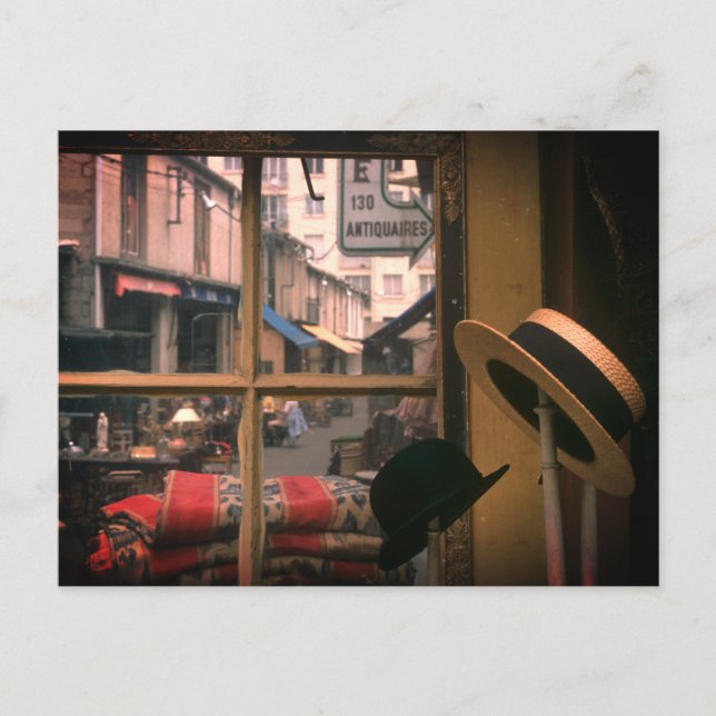 Cartão Postal De Festividades Parisian Flea Market (Frente)