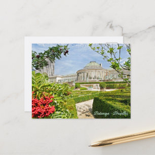 Cartão Postal De Festividades parque Botanique em Bruxelas