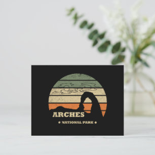 Cartão Postal De Festividades Parque Nacional Arches Vintage - Moab - Utah