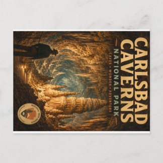 Cartão Postal De Festividades Parque Nacional das Cavernas de Carlsbad Aventura