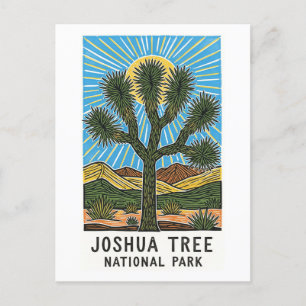 Cartão Postal De Festividades Parque Nacional de Joshua Tree Califórnia