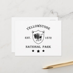 Cartão Postal De Festividades Parque Nacional de Yellowstone