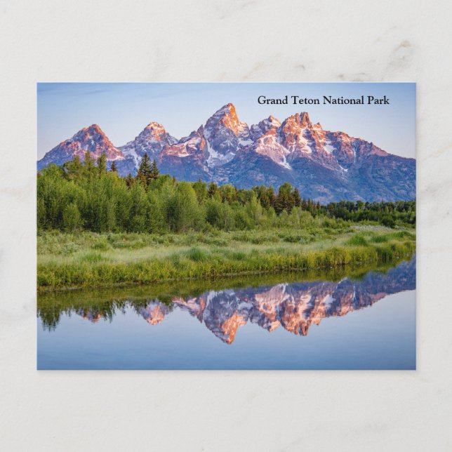 Cartão Postal De Festividades Parque Nacional Grand Teton (Frente)