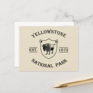 Cartão Postal De Festividades Parque nacional Yellowstone