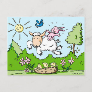 Cartão Postal De Festividades Páscoa