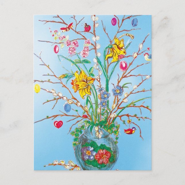 Cartão Postal De Festividades Páscoa - (Frente)