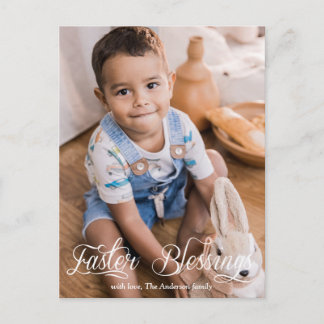 Cartão Postal De Festividades Páscoa Beneficia Infância Foto da Família