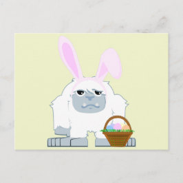 Cartão Postal De Festividades Páscoa bonita Yeti