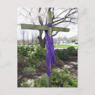 Cartão Postal De Festividades Páscoa Cross