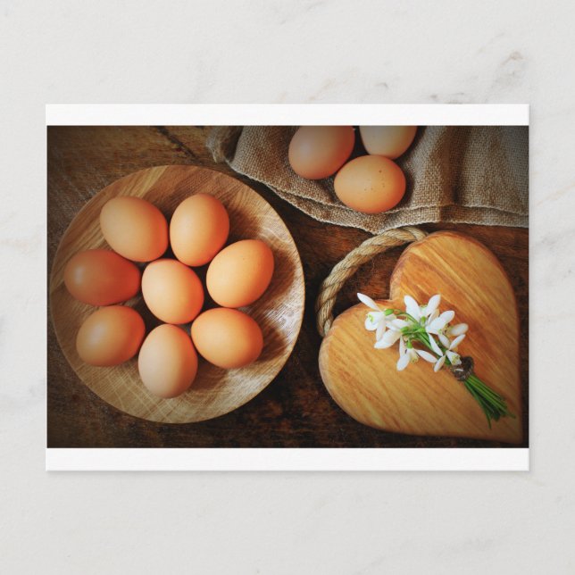 Cartão Postal De Festividades Páscoa de fundo (Frente)