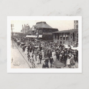 Cartão Postal De Festividades Páscoa domingo, Atlantic City, New Jersey Vintage