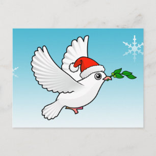 Cartão Postal De Festividades Páscoa Dove Natal
