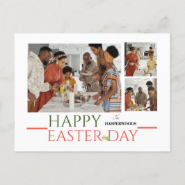 Cartão Postal De Festividades páscoa elegante da Tipografia 3