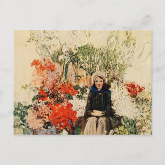 Cartão Postal De Festividades Páscoa em Paris em 1900 s