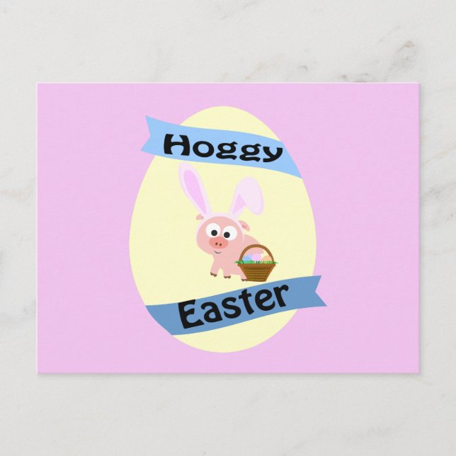 Cartão Postal De Festividades Páscoa Hoggy! (Frente)