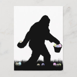 Cartão Postal De Festividades Páscoa Squatch
