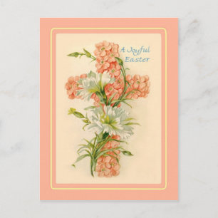Cartão Postal De Festividades Páscoa Vintage