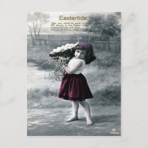 Cartão Postal De Festividades Páscoa vitoriana