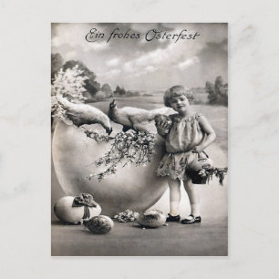 Cartão Postal De Festividades Páscoa vitoriana