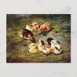 Cartão Postal De Festividades Páscoa vitoriana