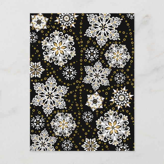 Cartão Postal De Festividades Pássaros cervejeiros Dourados de Natal em Sangue (Frente)