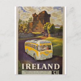 Cartão Postal De Festividades Passeios de ônibus pela Irlanda com viagens irland