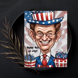 Cartão Postal De Festividades Patriotic Salute