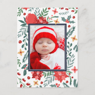 Cartão Postal De Festividades Paz Amor Alegria   Cartão de Férias de Foto