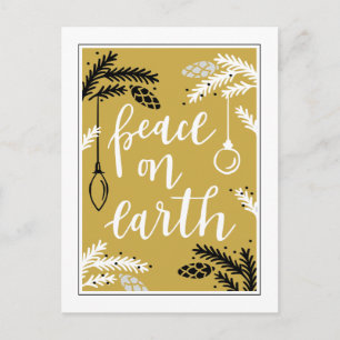 Cartão Postal De Festividades Paz na Terra