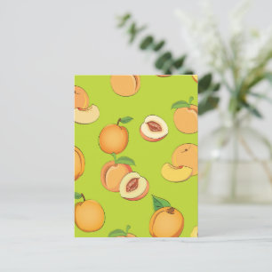 Cartão Postal De Festividades Peach Padrão 4