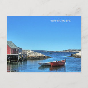 Cartão Postal De Festividades Peggy's Cove, Nova Escócia