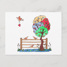 Cartão Postal De Festividades Pendure Seu Coração