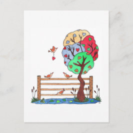 Cartão Postal De Festividades Pendure Seu Coração