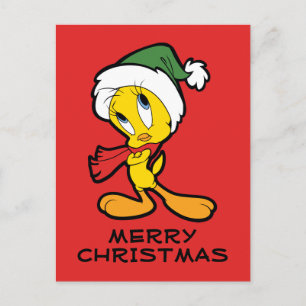 Cartão Postal De Festividades Pensamentos de Natal do TWEETY™