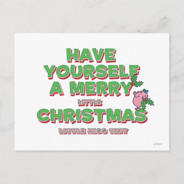 Cartão Postal De Festividades Pequena Miss Natal (Frente)