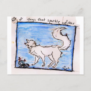 Cartão Postal De Festividades pequenas coisas 8. coisas que brilham e brilham