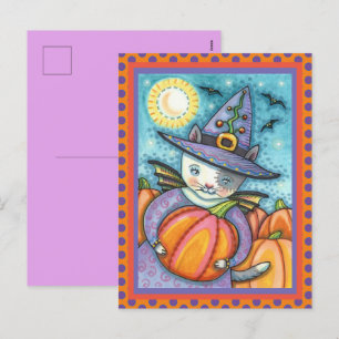 CARTÃO POSTAL DE FESTIVIDADES PEQUENO COZINHO DE GATO, CUTO E COLORIDO