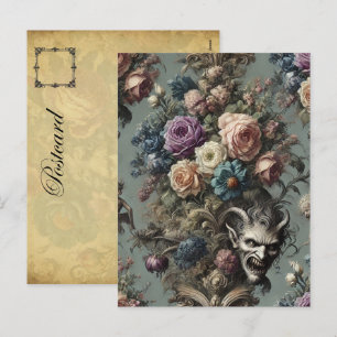 Cartão Postal De Festividades Pequenos demônios ousam sonhar - Vitoriano Gótico