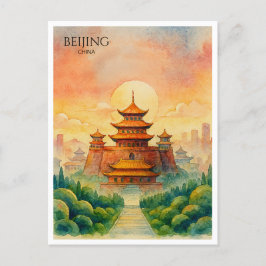 Cartão Postal De Festividades Pequim China Proibida a Cadeado da Cidade