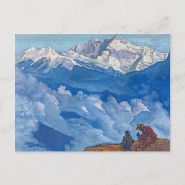 Cartão Postal De Festividades Pérola de Busca de Nicholas Roerich (Frente)