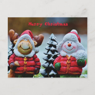 Cartão Postal De Festividades Personalizar Cartão-postal Feliz de Natal