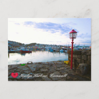 Cartão Postal De Festividades Personalizar o porto de Nova Iorque em Dusk Cornwa