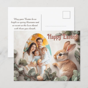 Cartão Postal De Festividades Personalizável 🐇Ovo-xtra Delicioso