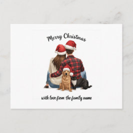 Cartão Postal De Festividades Personalized Family Christmas 2025