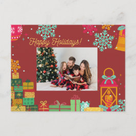 Cartão Postal De Festividades Personalized Holiday Postcard – Add Your Photo