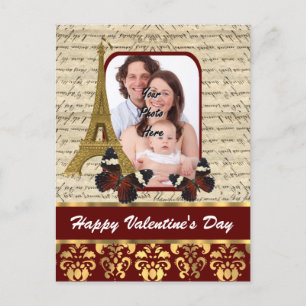 Cartão Postal De Festividades Personalized photo Valentines day